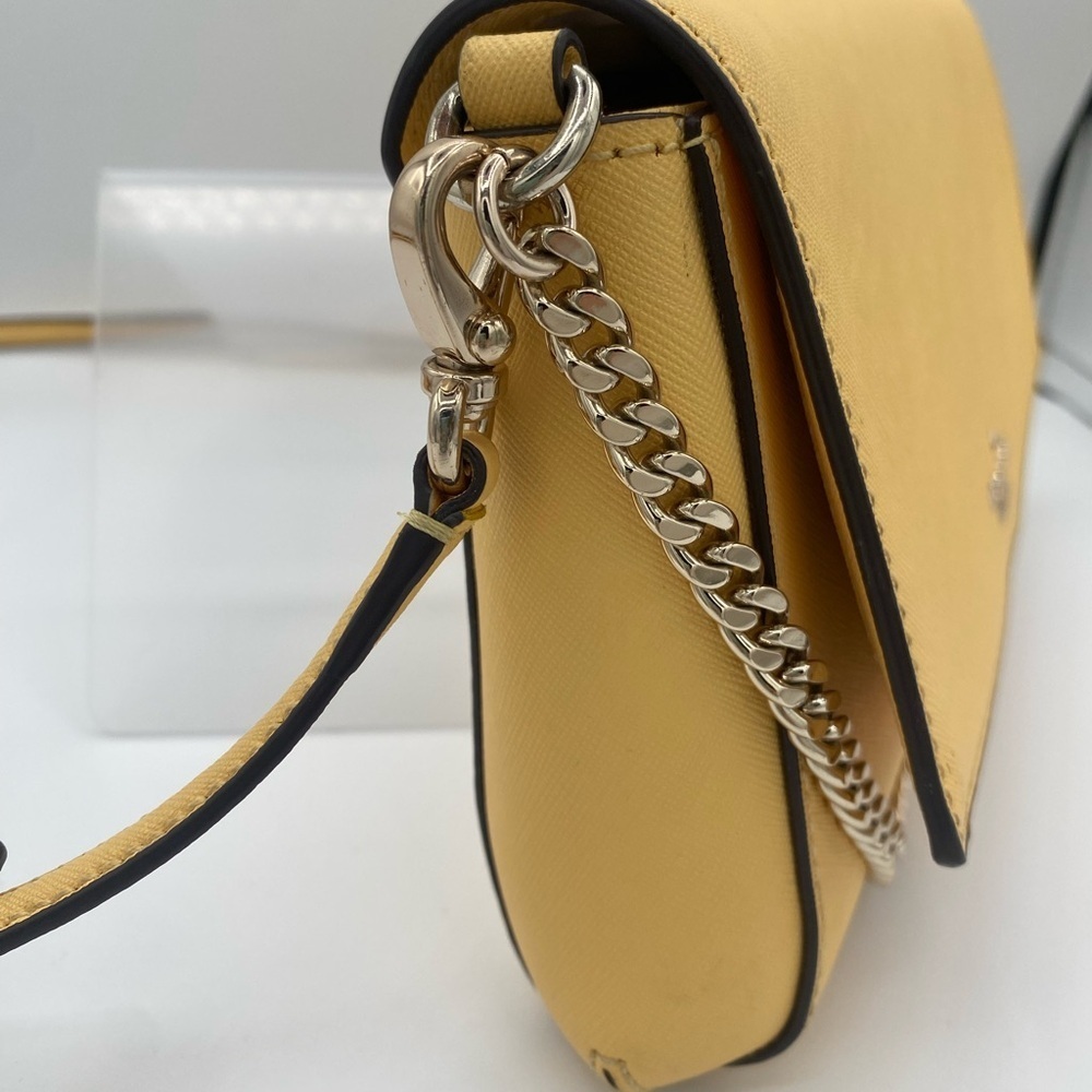 Kate Spade Women's Leather Laurel Way Greer Crossbody Bag Daybreak Yellow Small - Picture 6 of 9